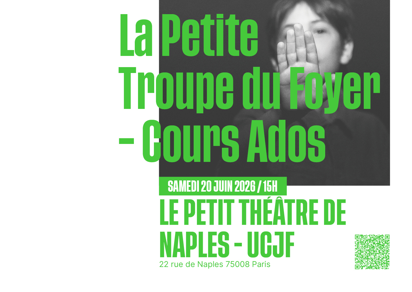 Spectacle Cours de Théâtre pour Ados à Paris