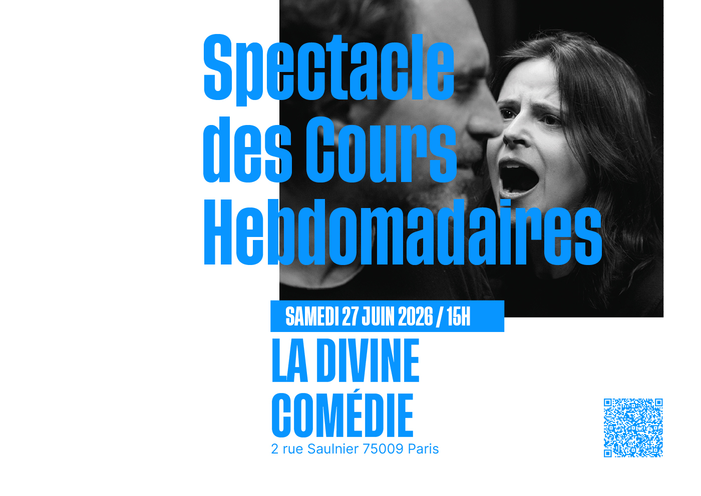 Spectacle cours de théâtre pour adultes à Paris