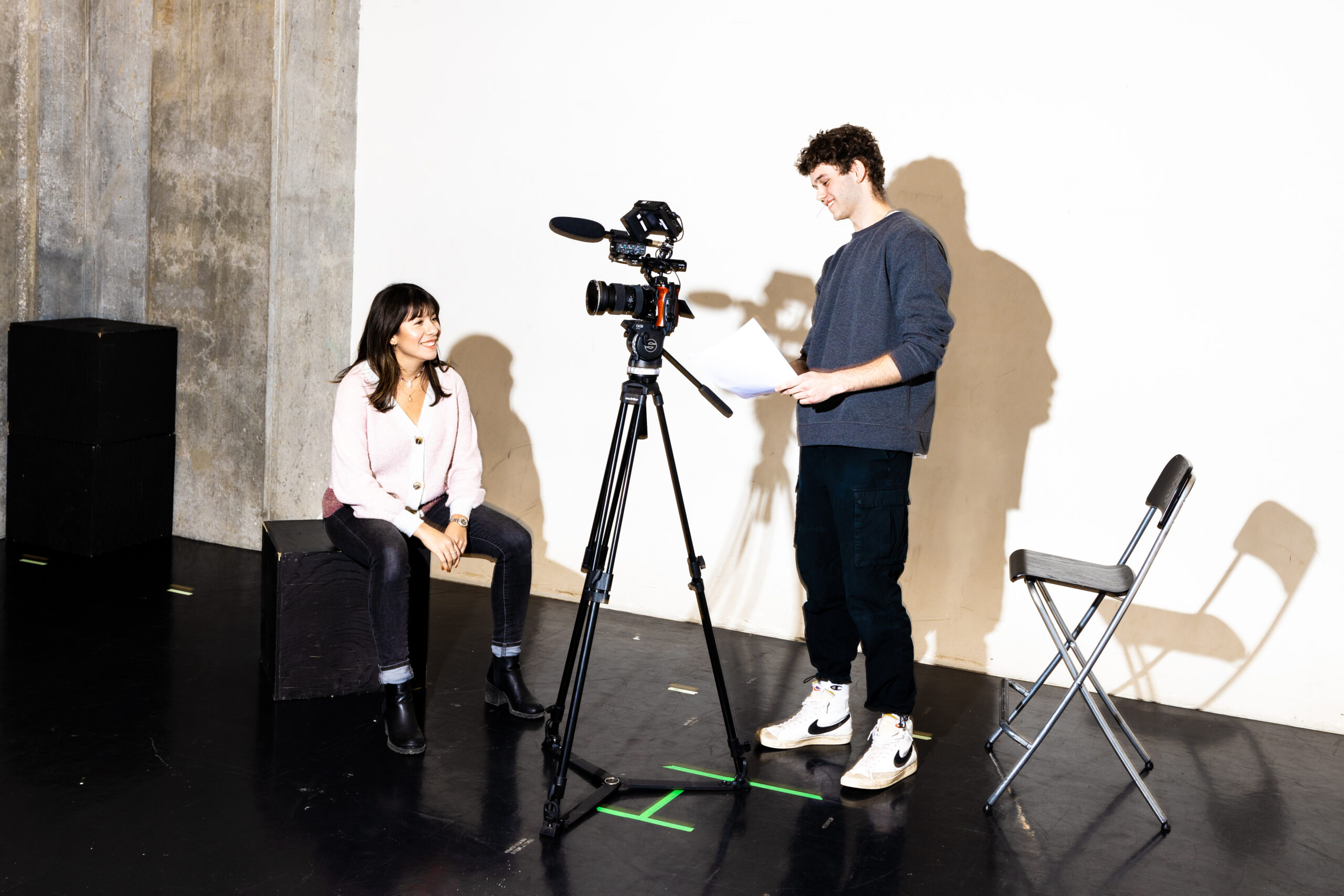 Acteur faisant une self-tape pour un casting