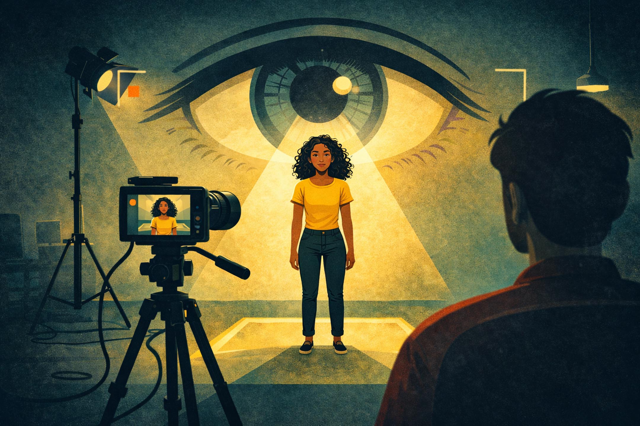 Un directeur de casting regardant une self tape