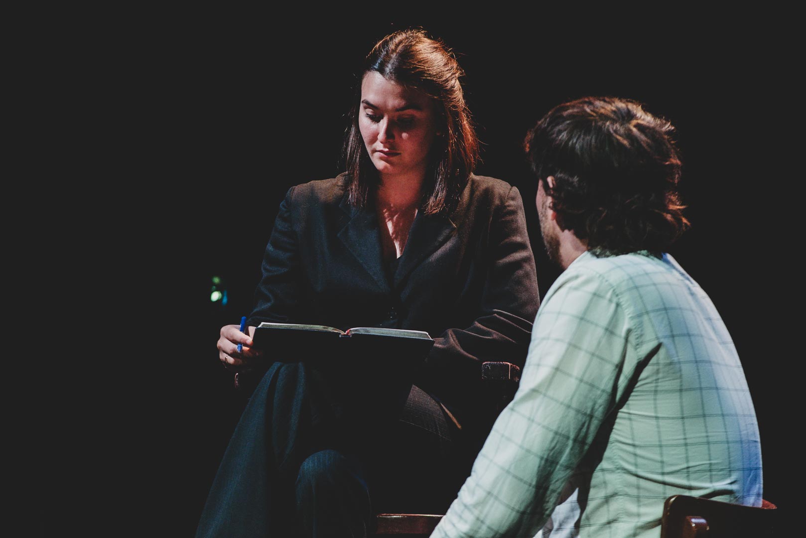 Deux élèves passant le concours du conservatoire national supérieur de théâtre de Paris
