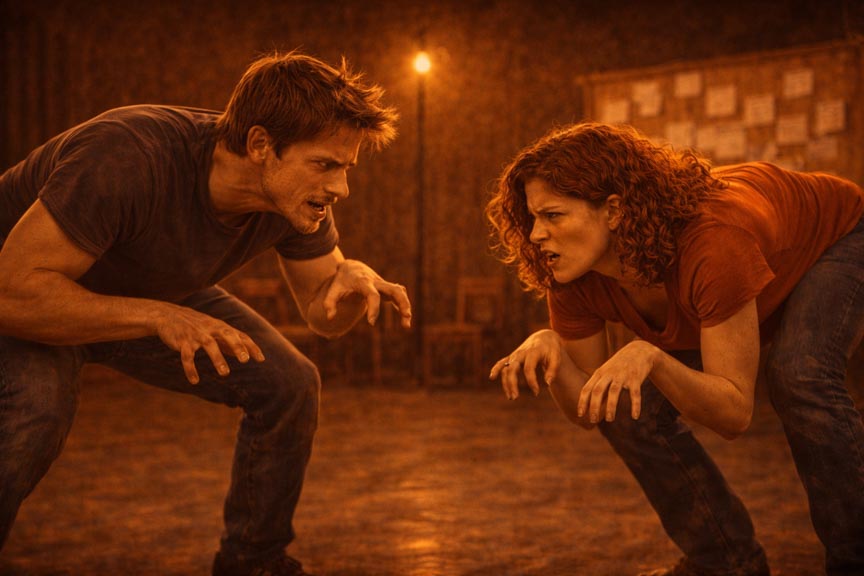 Le travail de l'animal dans une école d'acting à Paris.