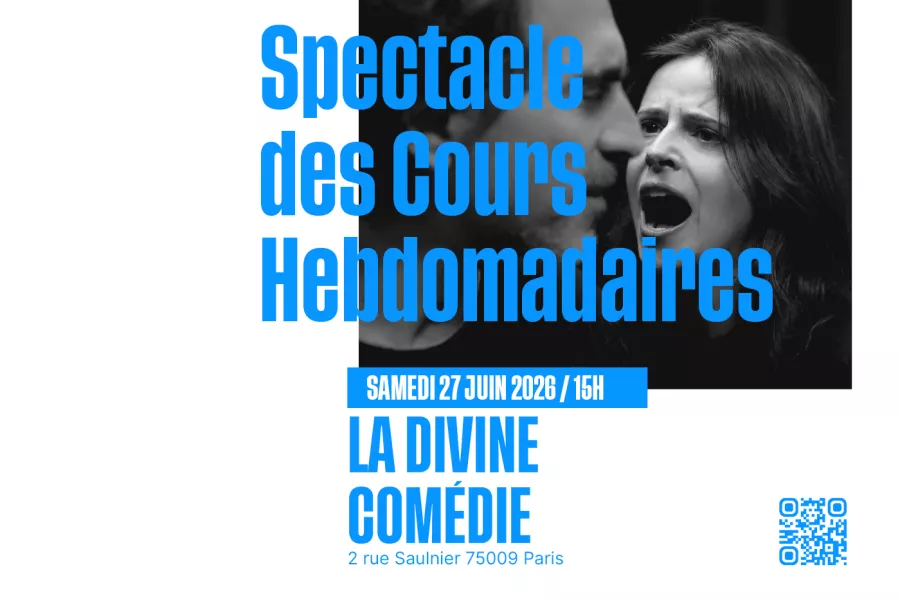 Spectacle de fin d'année cours amateur de théâtre à Paris.